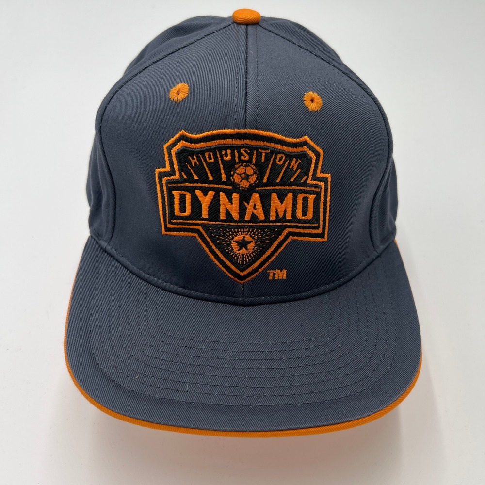 Houston Dynamo‎ MLS Baseball Cap Snapback Gray Orange Soccer Adult One Size